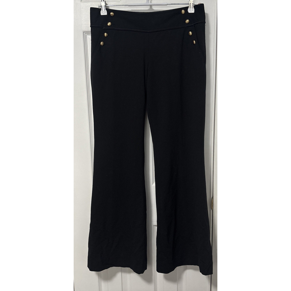 The Limited Women's 8 Drew Fit Black Wool Blend Sexy Flare Dress Pants‎ Gothic